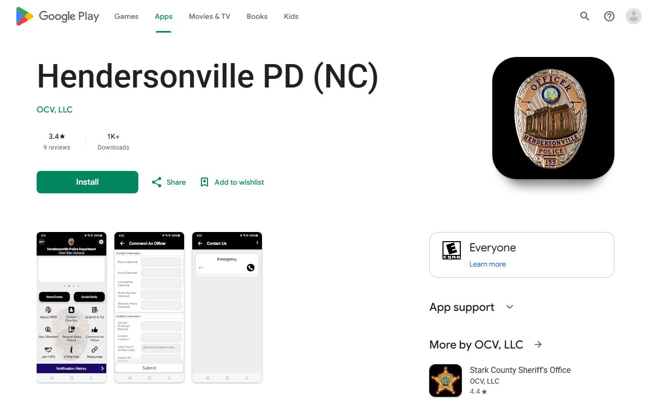 Henderson County arrest records Hendersonville PD Google Play app