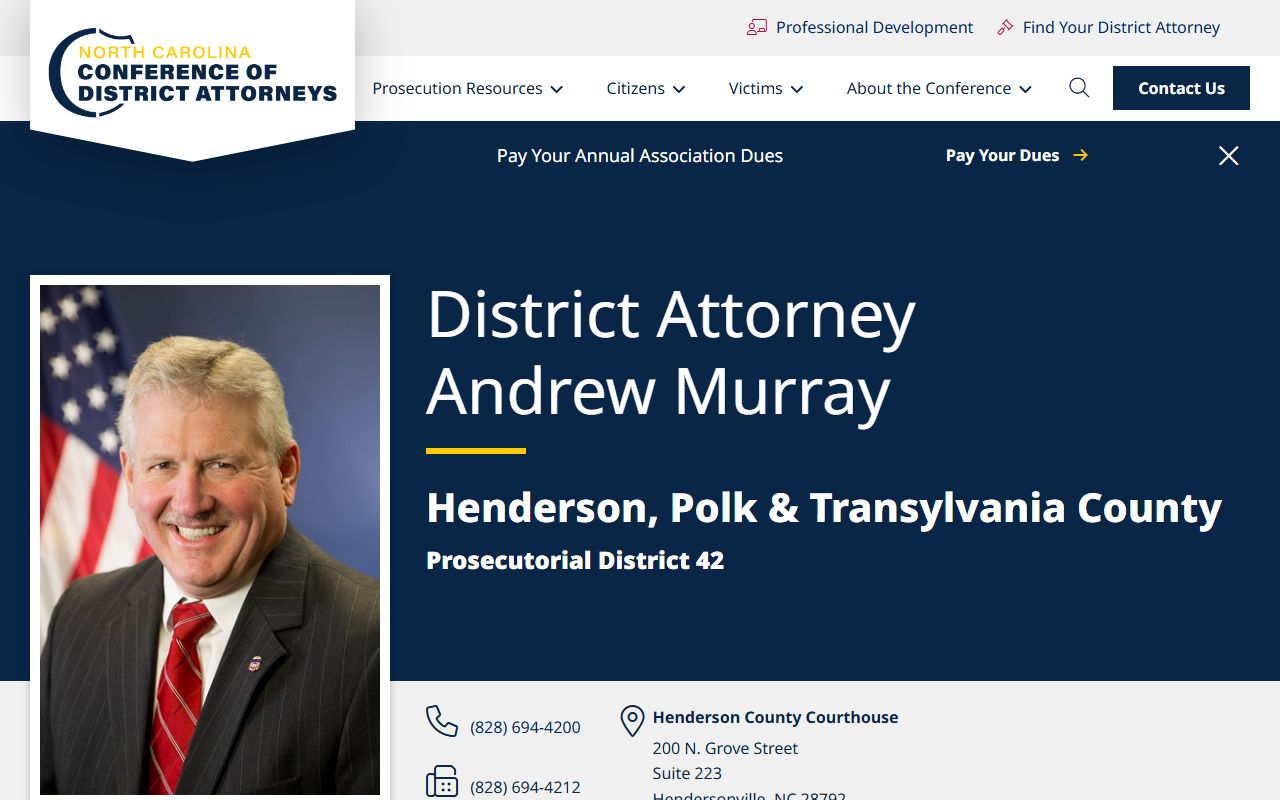 Henderson County criminal court records District Attorney District 42