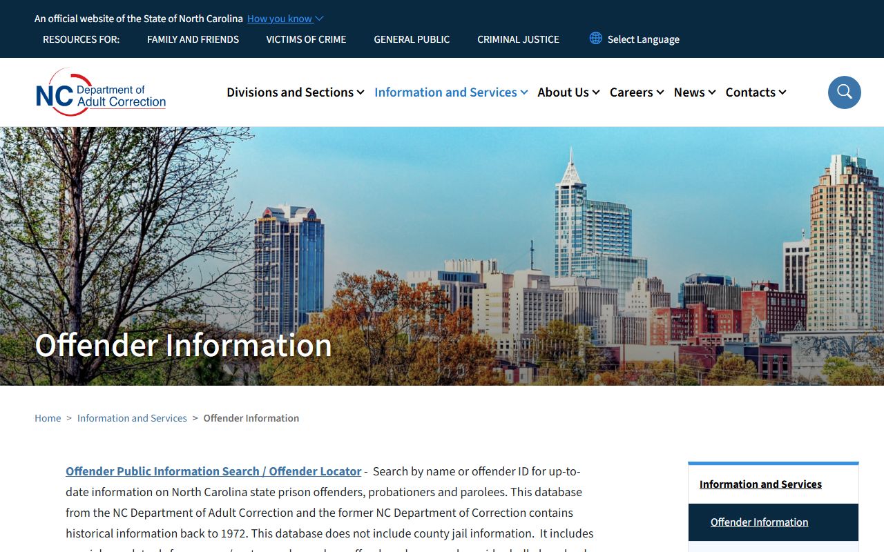 Henderson County criminal court records NC DAC offender search